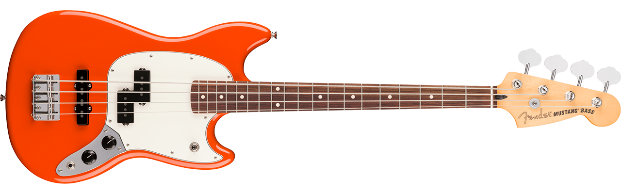 Fender Player II Mustang Bass PJ Rosewood Fingerboard Rallye Orange