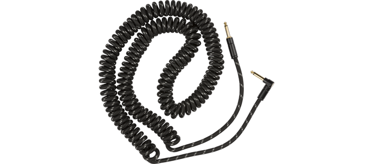 Fender 
Deluxe Coil Cable, 30', Black Tweed