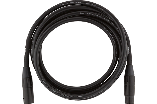 Fender Professional Series Microphone Cable 10ft Black