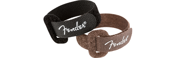 Fender Cable Ties 7 inch Black and Brown - 6 Pack
