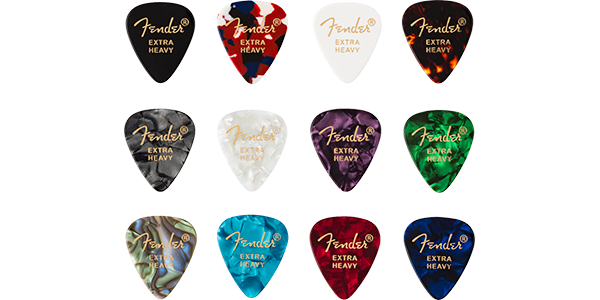 Fender Celluloid Medley Picks 351 Shape 12 Pack