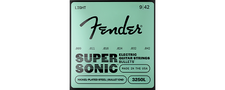 Fender Classic Core Bullets™ 3155L Guitar Strings, Pure Nickel, Bullet End, Gauges .009-.042