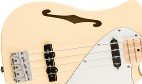 Squier Paranormal Precision Bass Thinline SJ Vintage White