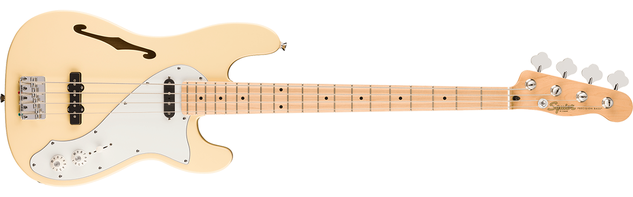 Squier Paranormal Precision Bass Thinline SJ Vintage White