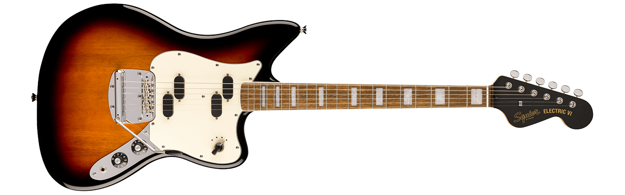 Squier Paranormal Electric VI 3-Colour Sunburst