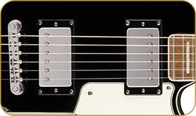 Squier Paranormal Troublemaker Telecaster® Deluxe Bigsby®, Laurel Fingerboard, Parchment Pickguard, Black