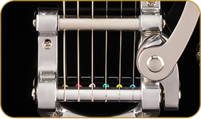 Squier Paranormal Troublemaker Telecaster® Deluxe Bigsby®, Laurel Fingerboard, Parchment Pickguard, Black