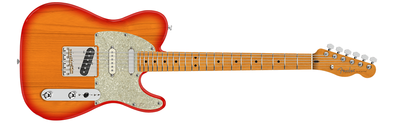 Fender American Professional Hot Shot Telecaster Maple Fingerboard Aged Cherry Burst