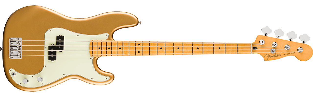 Fender 75th Anniversary Player II Precision Bass Aztec Gold