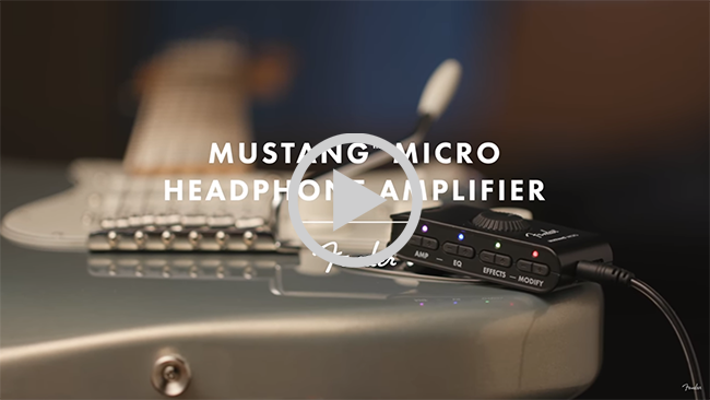 New Fender Mustang Micro Personal Headphone Guitar Amplifier 885978430475