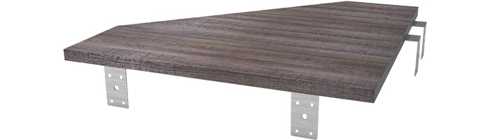 Glorious Modular Side Rack Adapter Walnut