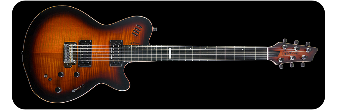 Godin LGXT (Cognac burst Flame AA) LN93336 - 24124 | SCAN UK