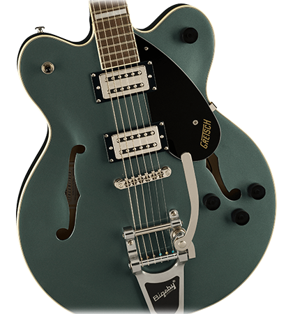G2622T Streamliner Center Block Double-Cut with Bigsby (Stirling Gree)