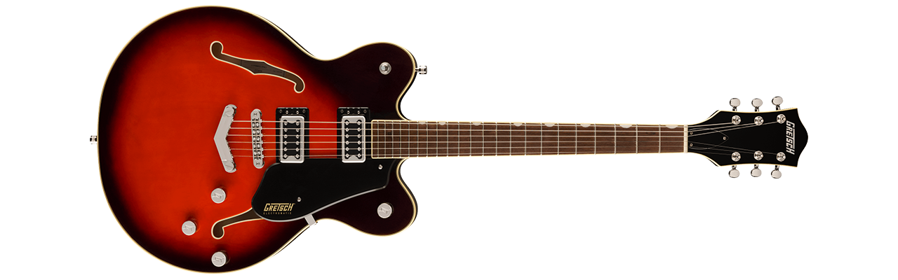 G5622 Electromatic Center Block Double-Cut with V-Stoptail Claret Burst