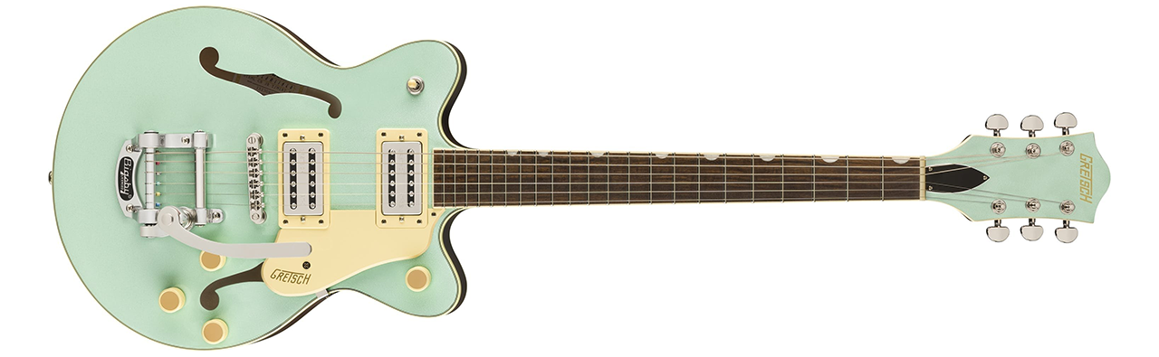 G2655 Streamliner Center Block Jr. Double-Cut with V-Stoptail Mint Metallic
