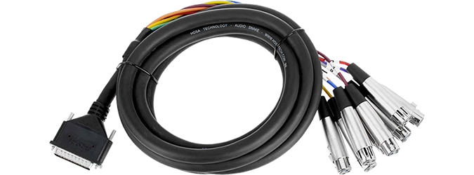 ProCo DA88BQ-3 8-channel DB25 To 1/4-inch TRS Male Audio