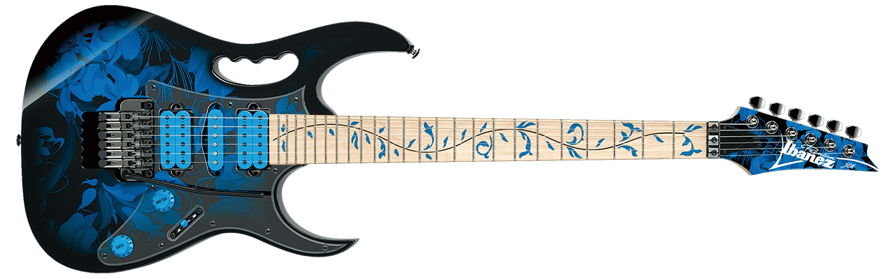 Ibanez Steve Vai Signature Premium JEM77P Blue Floral Pattern