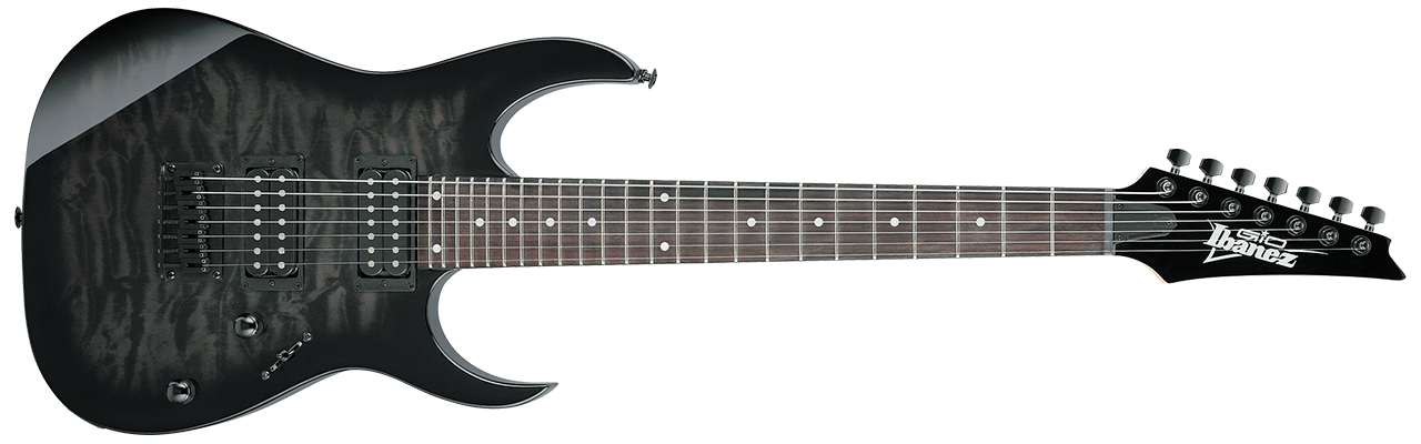 Ibanez GRG7221QA Transparent Black Sunburst