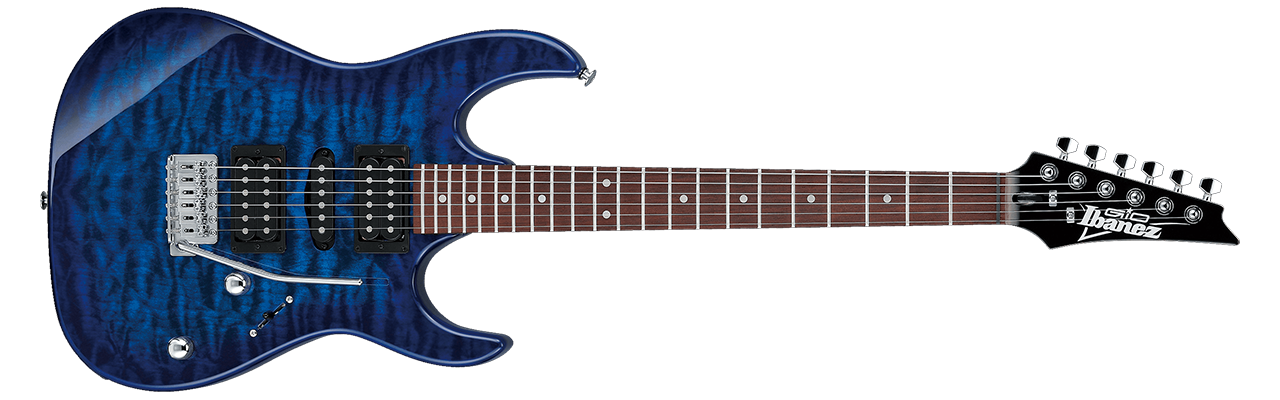 Ibanez GRX70QA Transparent Blue Burst