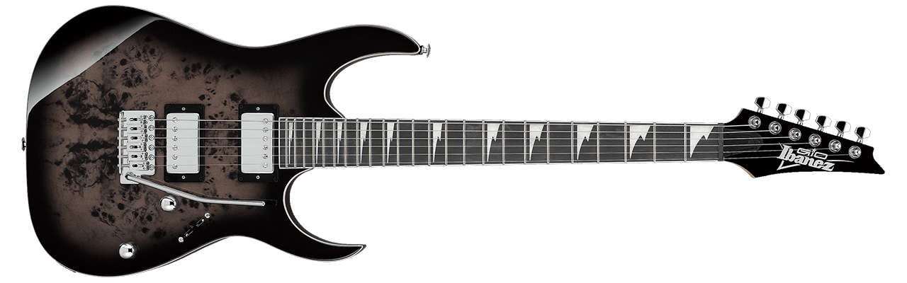 Ibanez GRG220PA1 Transparent Brown Black Burst