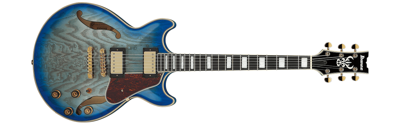Ibanez AM93QA Jet Blue Burst