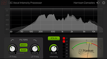harrison 32c vocal intensity processor