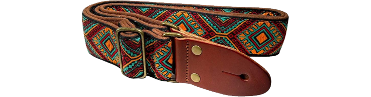 Isuzi - GT-64 Deluxe Fabric on Suede Guitar Strap