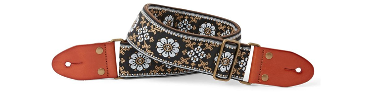 Isuzi - GT-59 Suede Pattern Guitar Strap