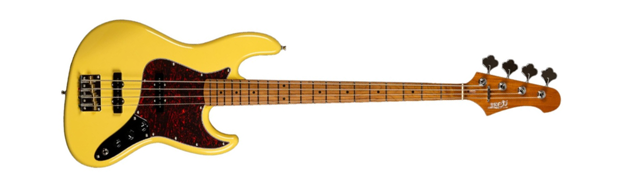 Jet - JJB300 Bass Guitar Vintage Yellow