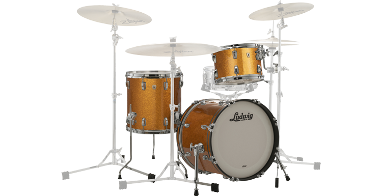 Ludwig - Classic Maple Jazzette (Gold Sparkle) style= max-width: 750px; 