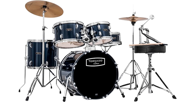 Mapex Tornado Series Drum Kit Royal Blue 22 x 16 Bass Drum LN119892 TND5294FTC YB SCAN UK