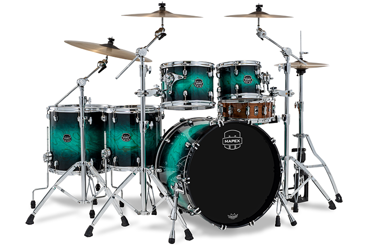 Mapex Saturn VI Studioease Marine Teal Burst