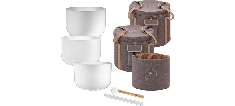 Meinl - White-Frosted Crystal Singing Bowls
