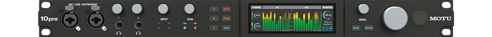 MOTU 10 pre Thunderbolt 4/USB4 Audio Interface