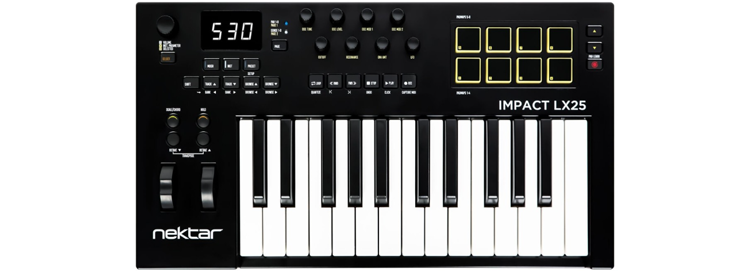 Nektar Impact LX25 MK3 MIDI Controller Keyboard