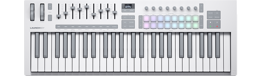 Novation Launchkey 49 MK4 White LN159036 - NOVLKE49MK4WHT | SCAN UK
