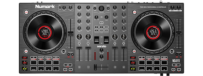 DJ機材 Numark Performance DJ Controller Numark NS4FX Professional 4-Deck DJ Mixer Controller With USB