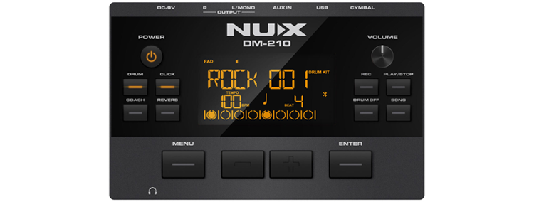 NUX - DM-210 All Mesh-Head Electronic Drum Kit