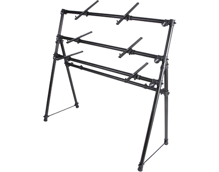 On Stage 3 Tier A Frame Keyboard Stand LN82242 KS7903 SCAN UK