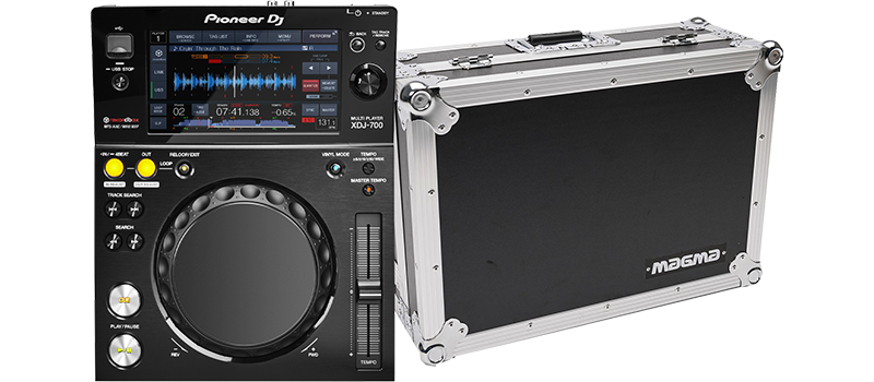 pioneer XDJ-700 with Flight Case