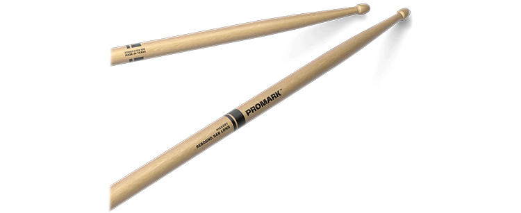 ProMark Rebound 5AB Long Hickory Drumstick, Acorn Wood Tip 