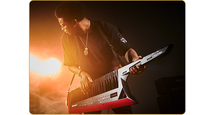 Roland AX-Edge 49-key Keytar Synthesizer - Black LN134090 - AX-EDGE-B ...