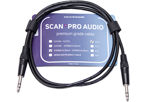 Scan Pro Audio - 6.35mm Stereo Jack to 6.35mm Stereo Jack