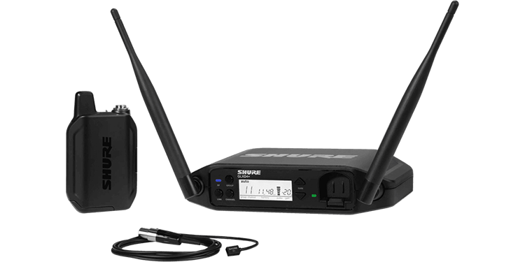 Shure - GLXD14+/93 Digital Wireless Presenter System with WL93 Lavalier Microphone