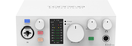 Topping Pro E1x2 OTG USB Audio Interface - White LN148876