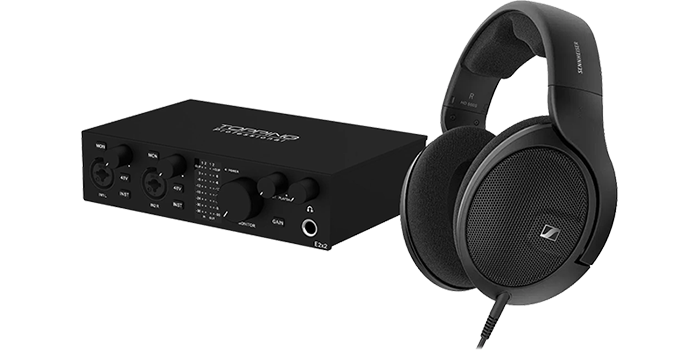 Topping E2x2 Pre and Sennheiser HD 560S