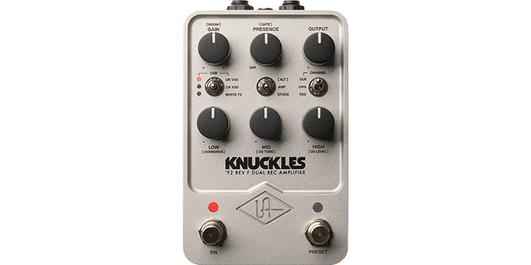 Universal Audio UAFX Knuckles '92 Dual Rec Amplifier Pedal