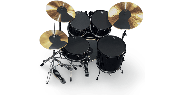 Vic Firth - Drum & Cymbal Mute Prepack 10”, 12”, 14”(2), 22