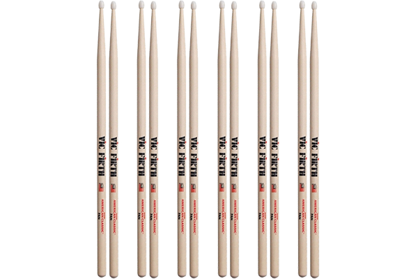 Vic Firth American Classic 7A Nylon Tip 6 Pairs