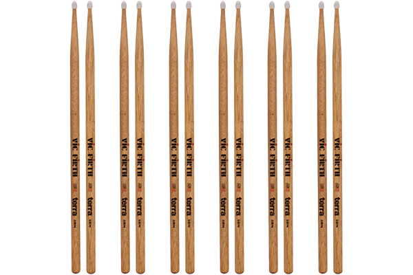 Vic Firth American Classic® 5BTN Terra Series Drumsticks, Nylon Tip